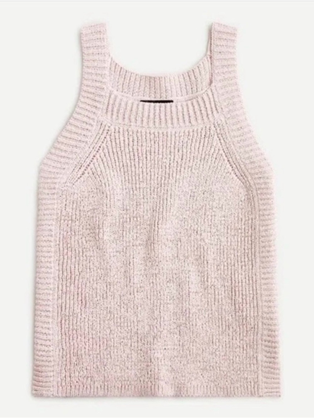 J. Crew Ribbed Scoop-Neck Sleeveless Sweater - Light Pink